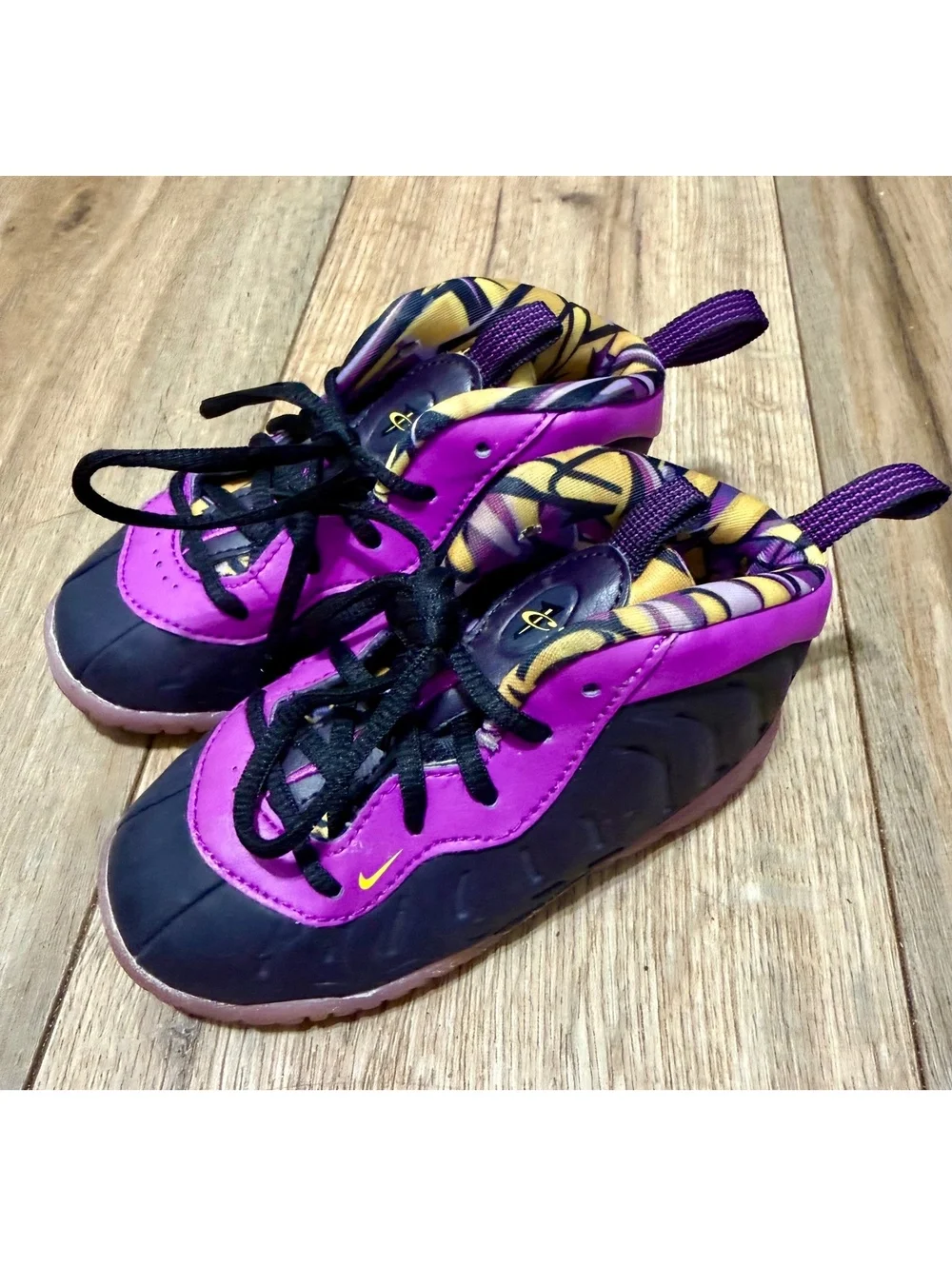 Nike Little Posite One DQ6213-500 Purple Pink Sneakers Shoes US Baby Toddler 7C